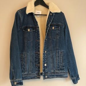 Old Navy Sherpa Lined Denim Jacket
